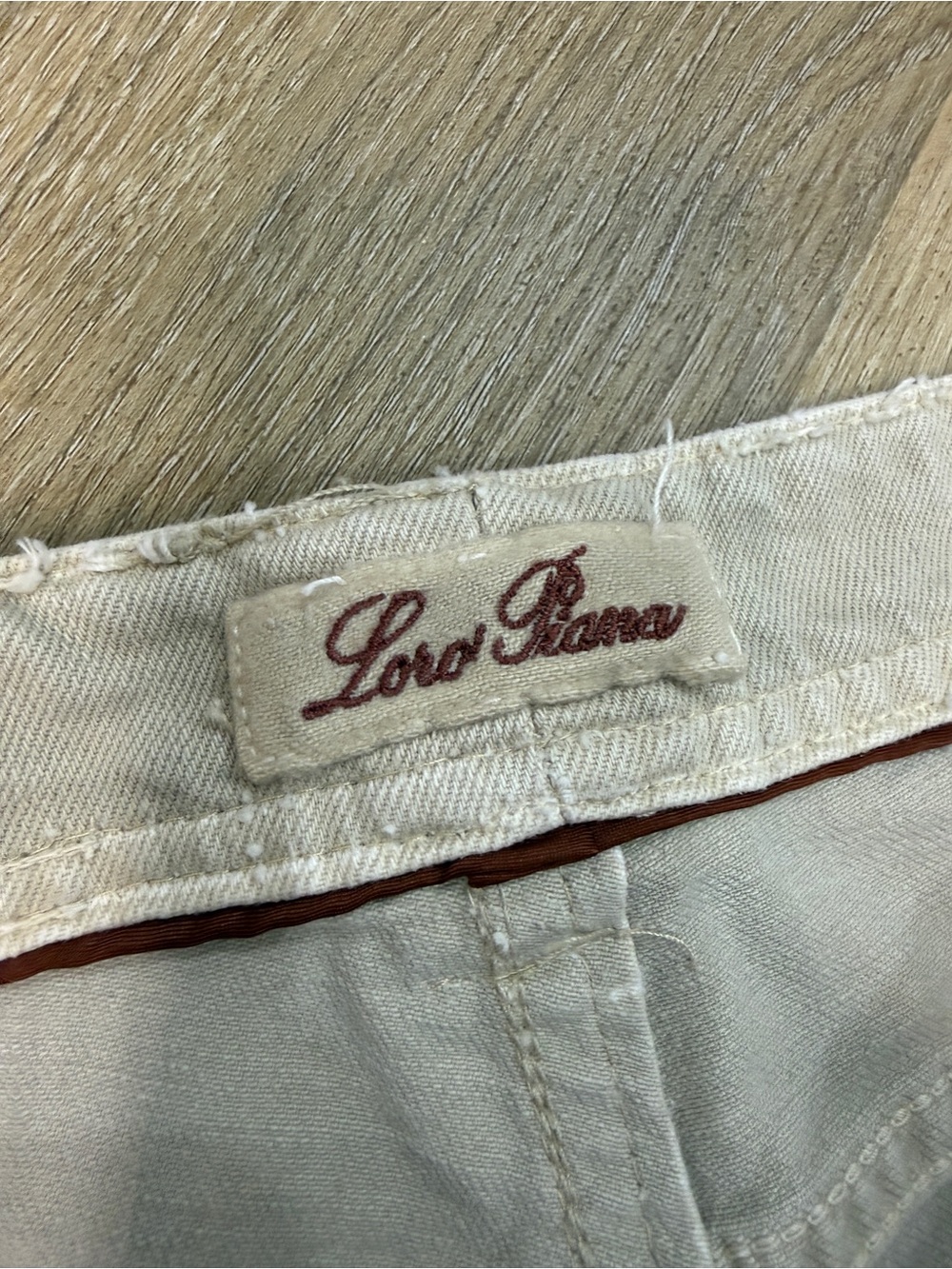 Loro Piana Light Gray/Taupe Slim Straight Women’s Jeans - Picture 2 of 4